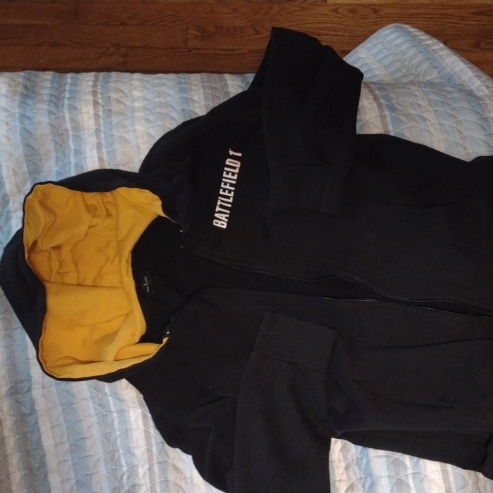 Battlefield 1 gamer zip front hoodie
